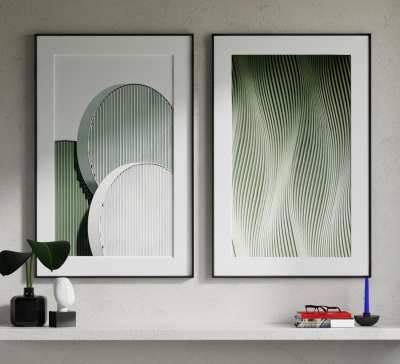 现代装饰画3D模型下载